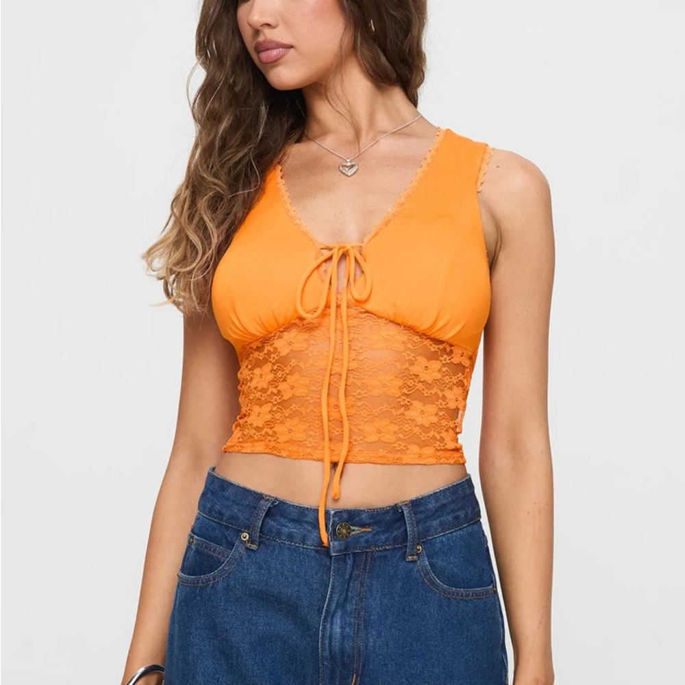 Orange Crop Top - NEW WITH TAGS